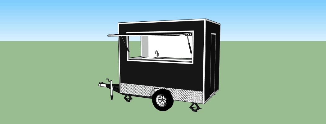 FS220 small concession trailer design